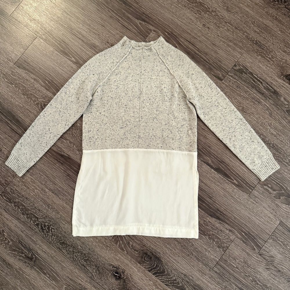 Quinn Cashmere Twofer Mock neck Sweater